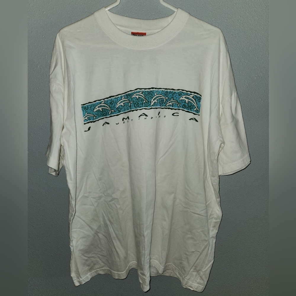 Island Tees Jamacia West Indies White T-Shirt 2XL